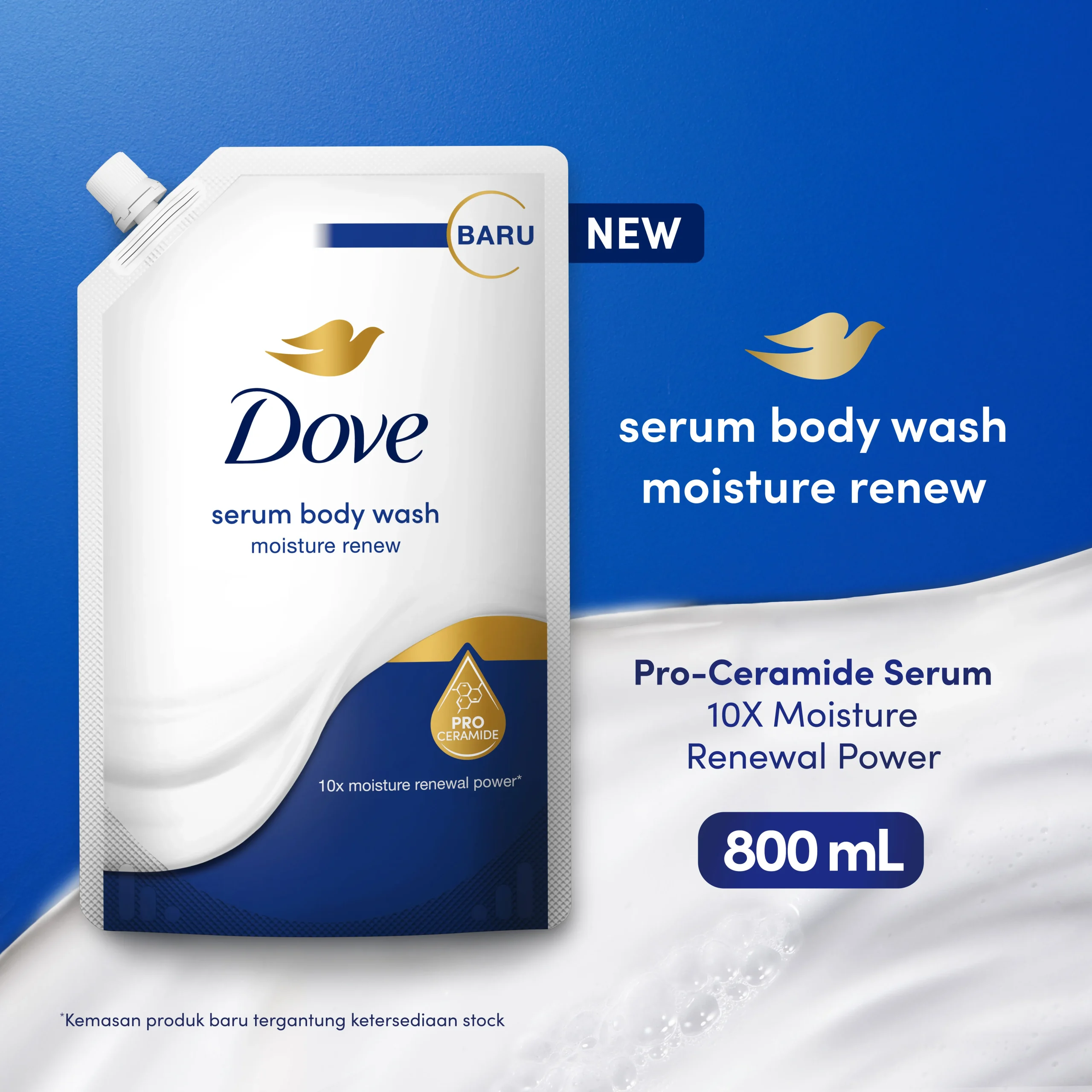 Dove Deeply Nourishing Kulit Halus Body Wash Refill 800 mL