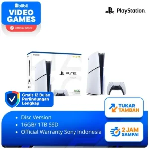 Sisa 1PlayStation5 Slim Console [Disc Edition] - Garansi Resmi Sony Indonesia - PS5 Slim